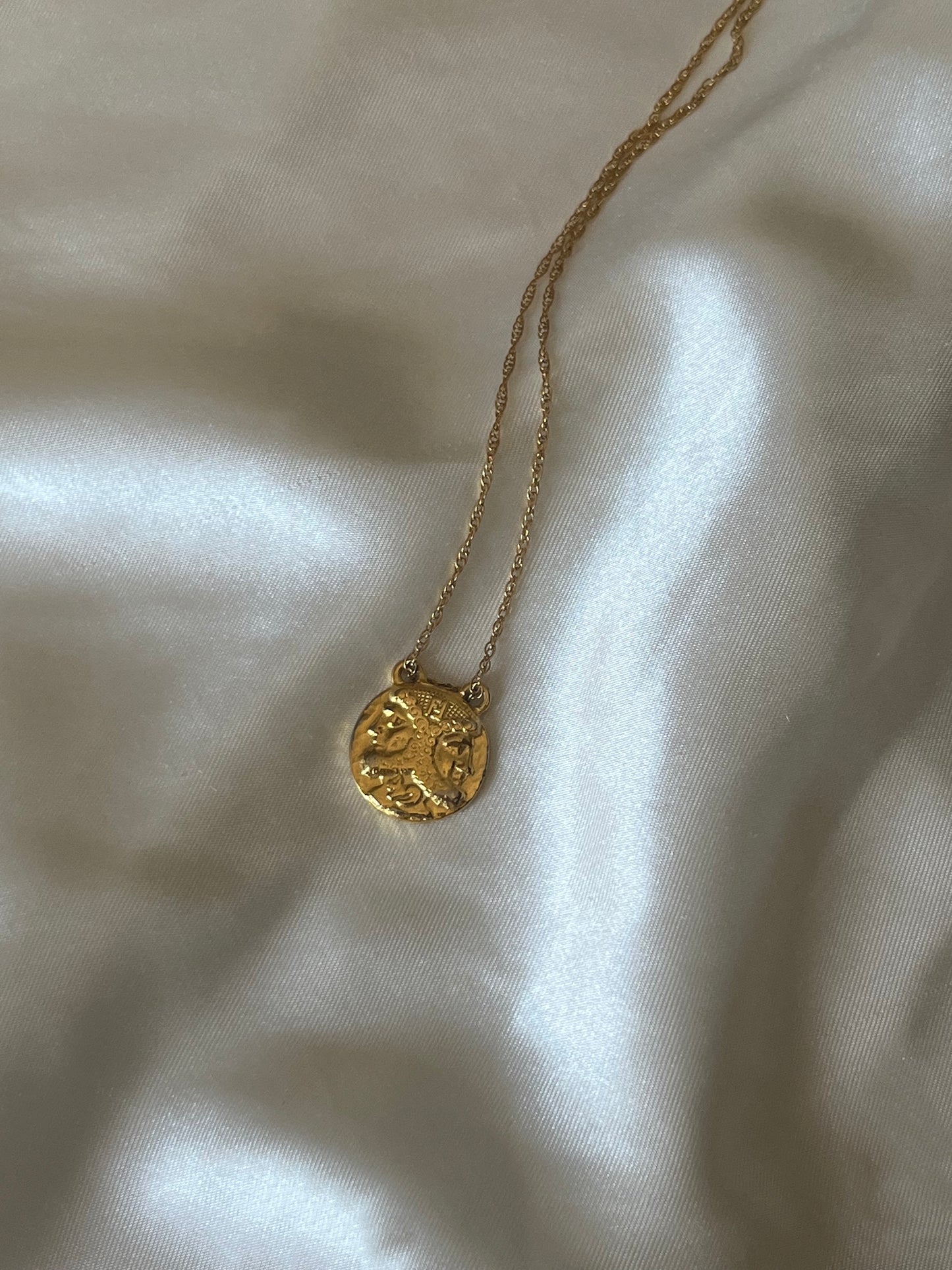 Vintage Fendi Gold Coin Necklace