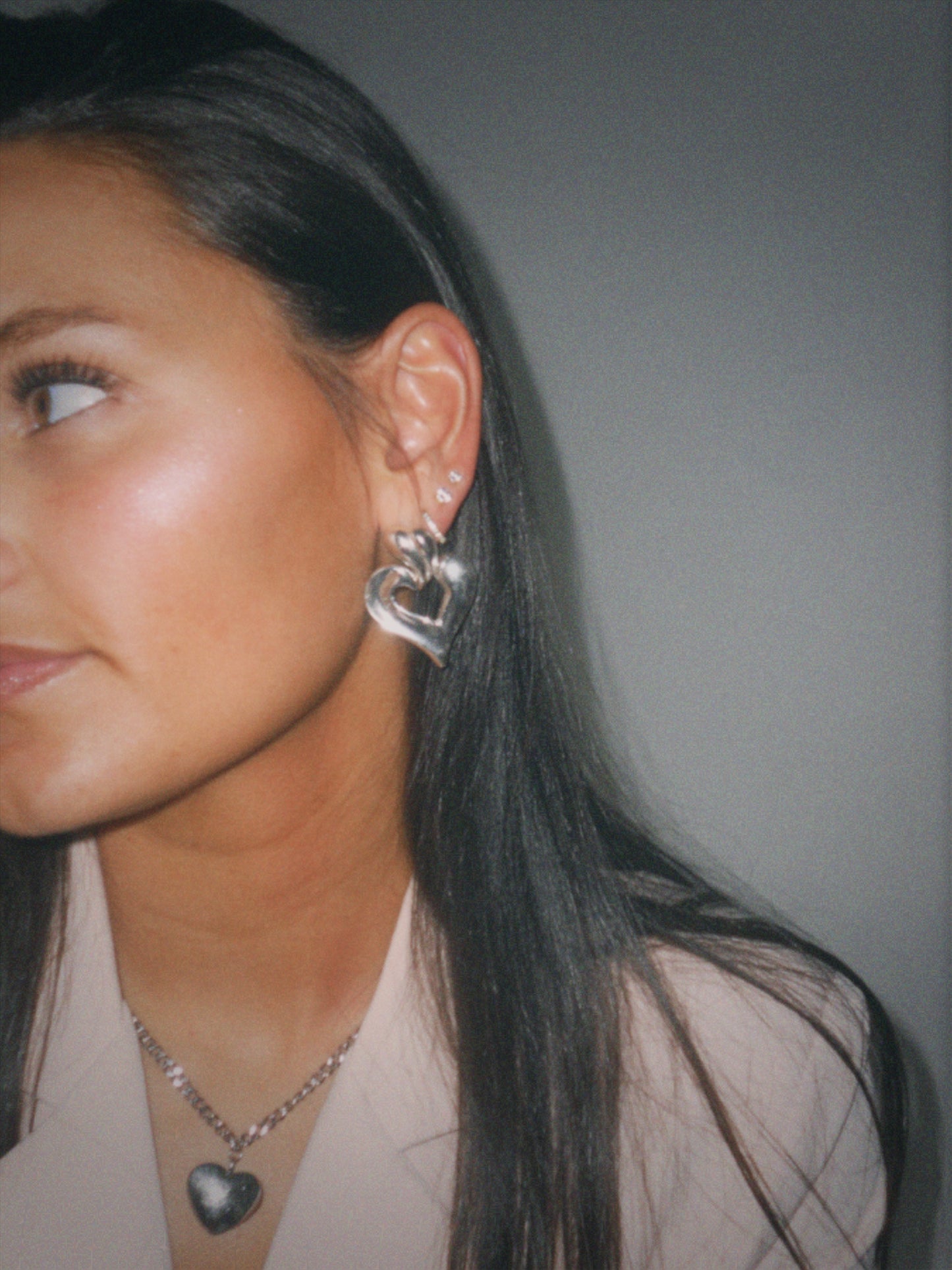 Vintage 1996 Drop Heart Earrings